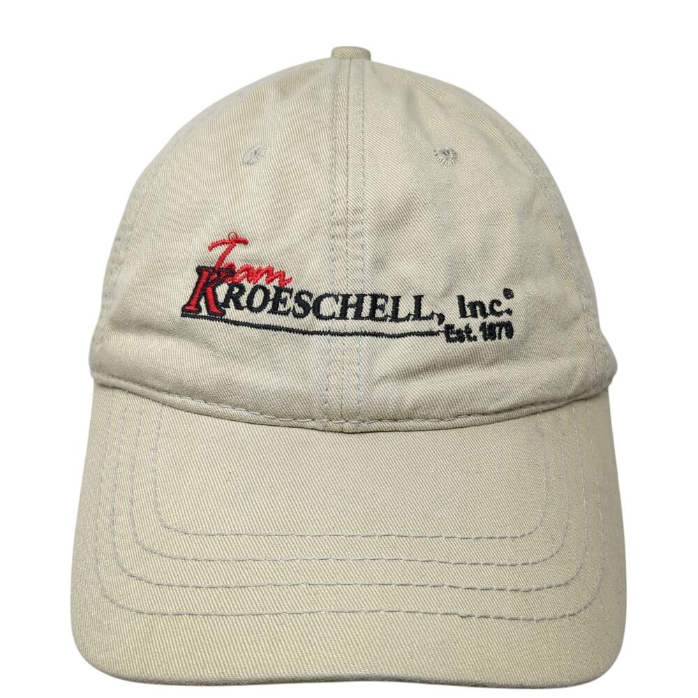 Team Kroeschell Inc Est. 1879 Baseball Cap Brown One Size Adjustable Le Tigre